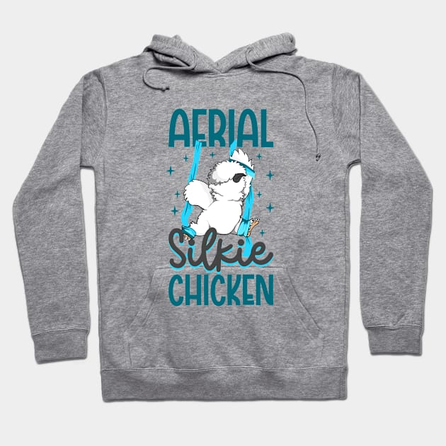 Aerial Silk Yoga - Aerial Silkie Chicken Hoodie by Modern Medieval Design